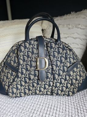 Christian Dior Vintage Double Saddle Bowler Bag
